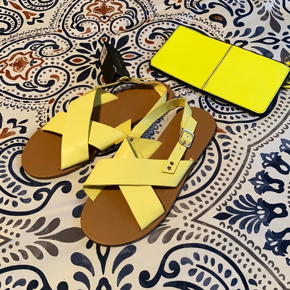 Sandals and wristlet